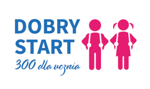 Grafika przedstawiająca logo programu Dobry start 300+