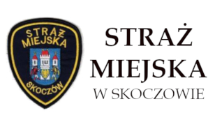 Grafika przedstawiająca naszywkę z logo Straży Miejskiej w Skoczowie